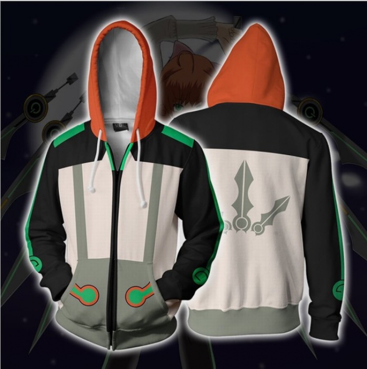 RWBY Sports zipper long sleeve jacket hip hop sweater Hoodie M-L-XL-XXL-XXXL price for 2 pcs preorder 3 days
