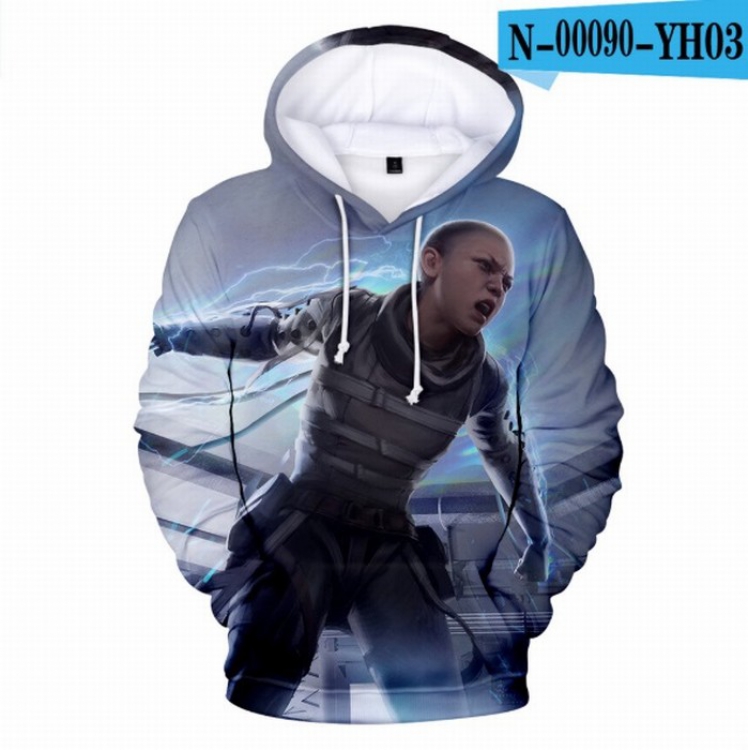 Apex Legends Full Color Long sleeve Patch pocket Sweatshirt Hoodie 9 sizes from XXS to XXXXL Style E