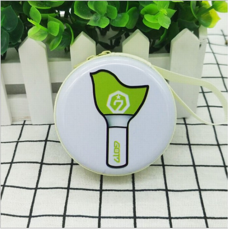 GOT 7 Korean star Tinplate coin purse storage bag 7X3CM price for 3 pcs