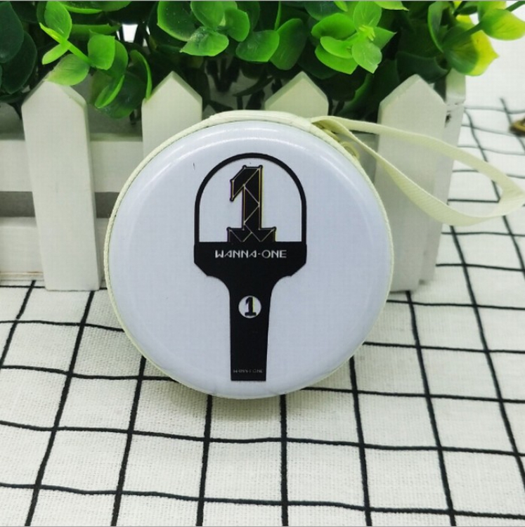 WANNA ONE Korean star Tinplate coin purse storage bag 7X3CM price for 3 pcs