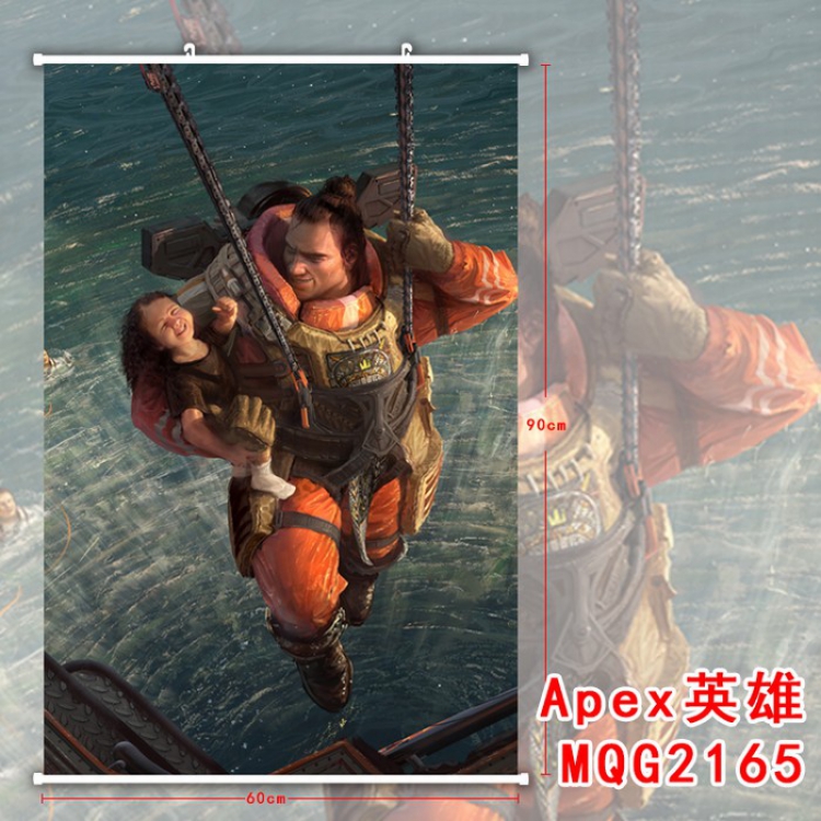Apex Legends White plastic pole cloth painting Wall Scroll 60X90CM MQG2165
