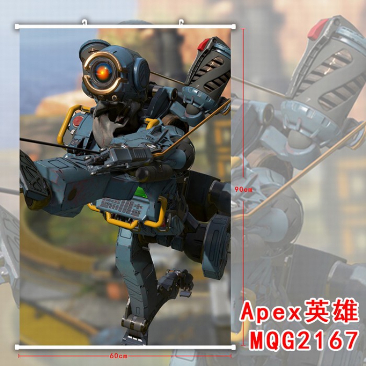 Apex Legends White plastic pole cloth painting Wall Scroll 60X90CM MQG2167