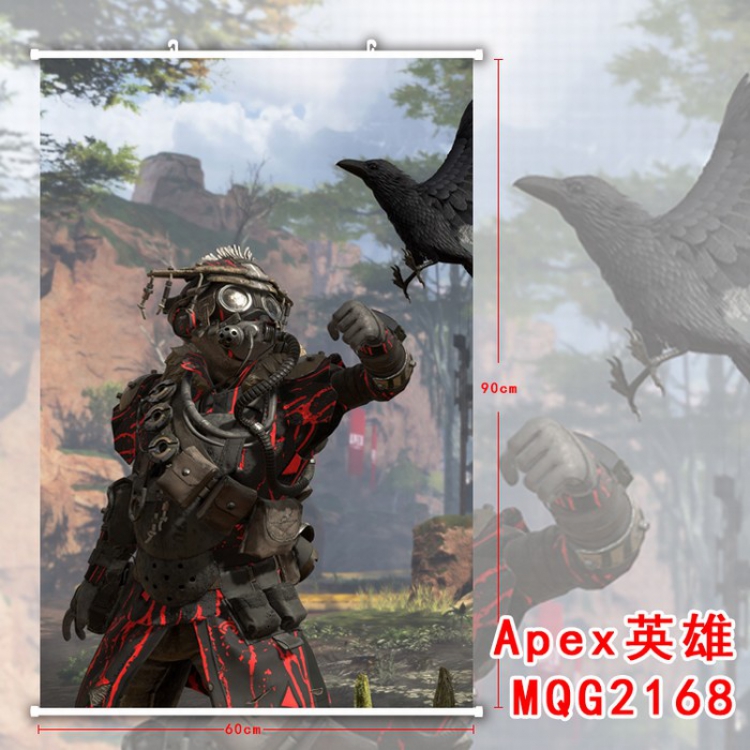 Apex Legends White plastic pole cloth painting Wall Scroll 60X90CM MQG2168
