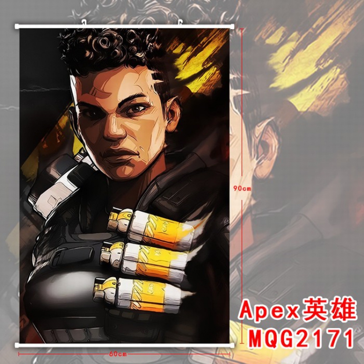Apex Legends White plastic pole cloth painting Wall Scroll 60X90CM MQG2171