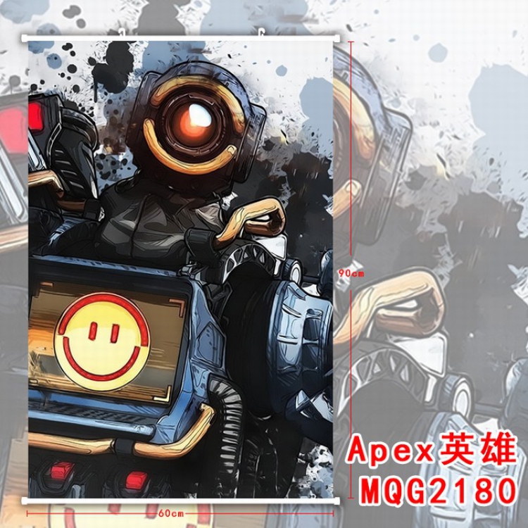 Apex Legends White plastic pole cloth painting Wall Scroll 60X90CM MQG2180