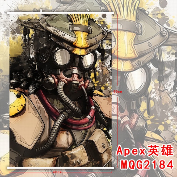 Apex Legends White plastic pole cloth painting Wall Scroll 60X90CM MQG2184