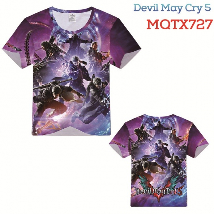 Devil May Cry Full color printed short sleeve t-shirt 10 sizes from XXS to XXXXXL MQTX727