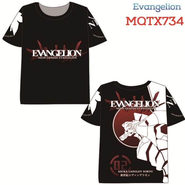 EVA Full color printed short sleeve t-shirt 10 sizes from XXS to XXXXXL MQTX734