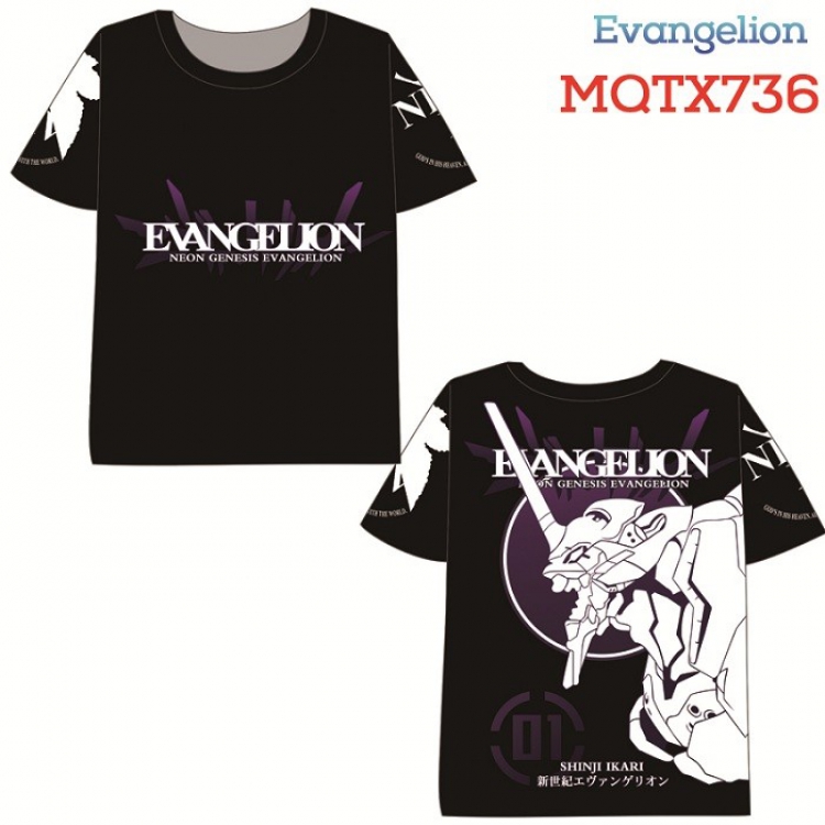 EVA Full color printed short sleeve t-shirt 10 sizes from XXS to XXXXXL MQTX736