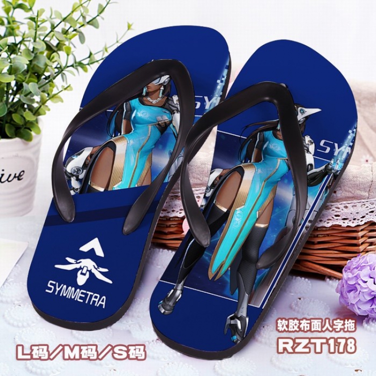 Overwatch Soft glue Cloth surface Flip-flops S.M.L RZT178