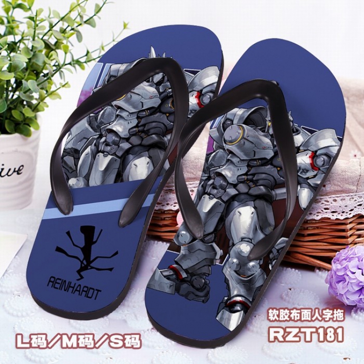 Overwatch Soft glue Cloth surface Flip-flops S.M.L RZT181