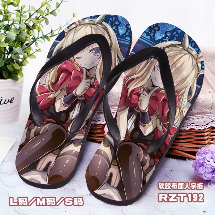 Azur Lane Soft glue Cloth surface Flip-flops S.M.L RZT192