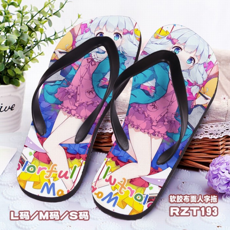 Ero manga sensei Soft glue Cloth surface Flip-flops S.M.L RZT193
