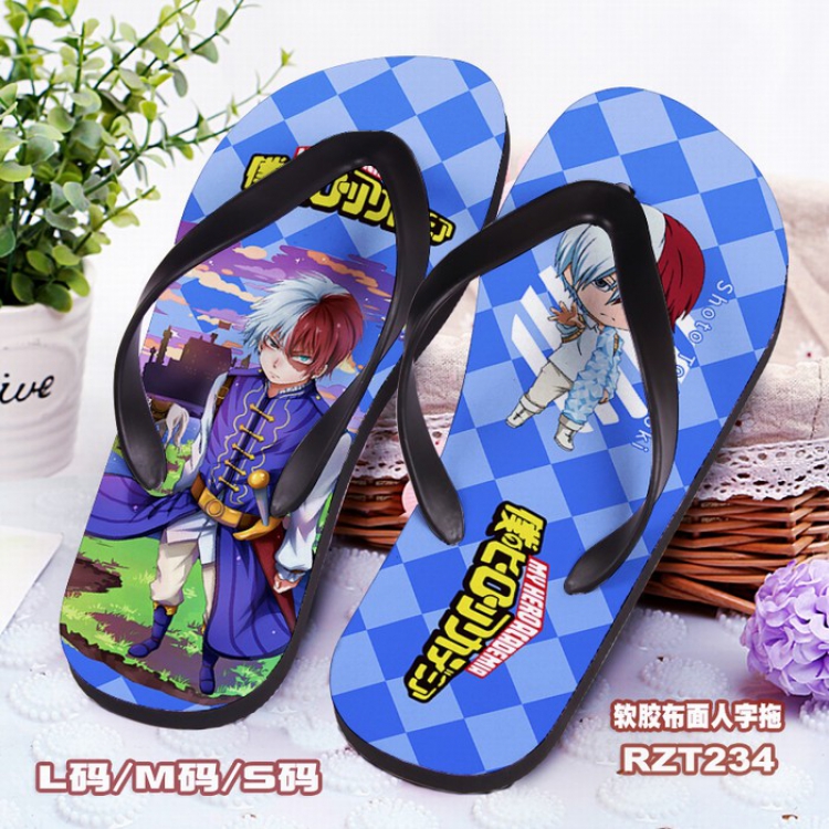 My Hero Academia Soft glue Cloth surface Flip-flops S.M.L RZT234