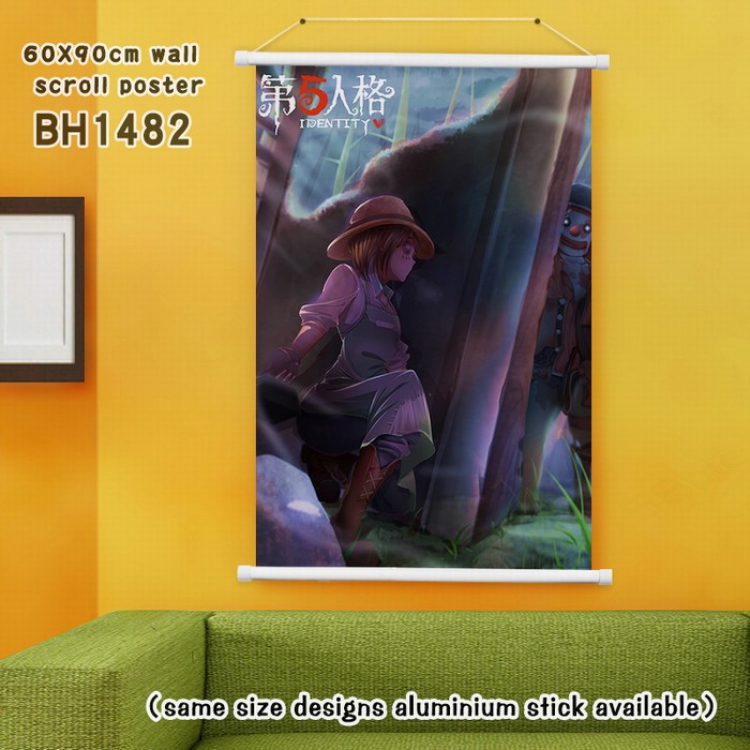 Identity V White Plastic rod Cloth painting Wall Scroll 40X60CM BH-1482