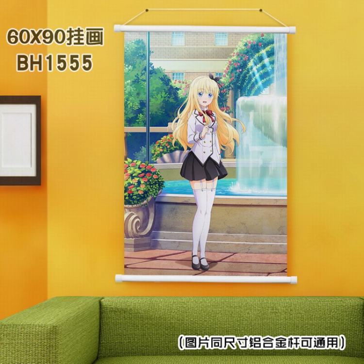 Juliet of Boarding School White Plastic rod Cloth painting Wall Scroll 40X60CM BH-1555