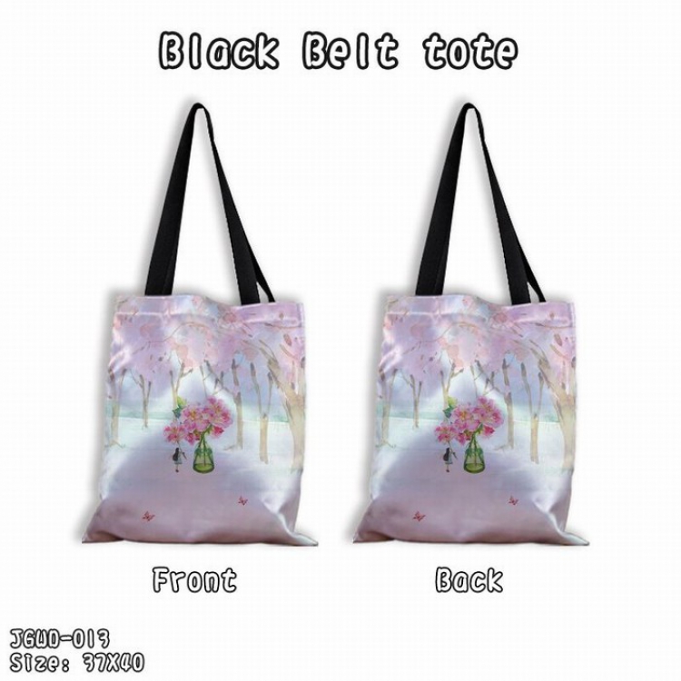 Black shoulder bag shopping bags Satchel 37X40CM JGWD-013