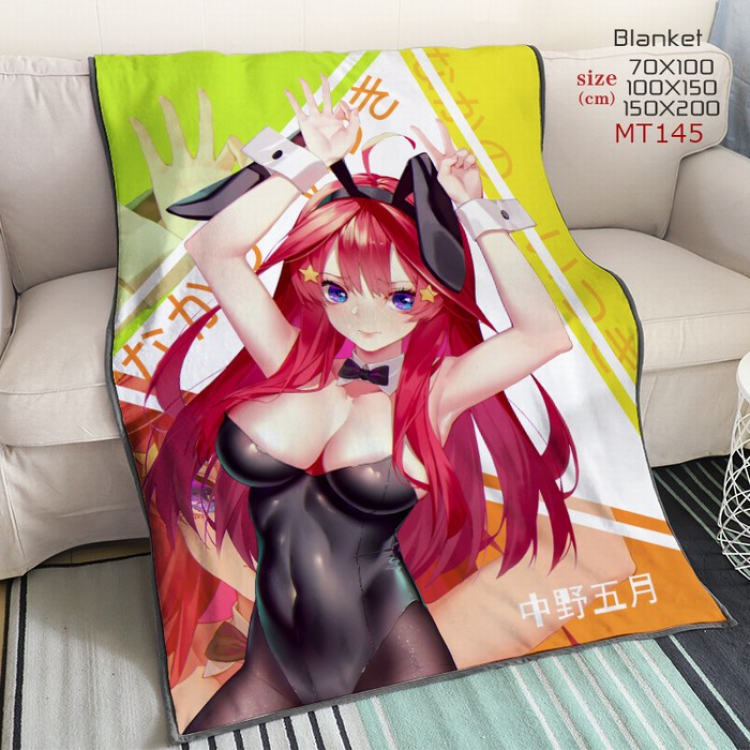 The Quintessential Quintuplets Anime large mink cashmere blankets 150X200CM MT145