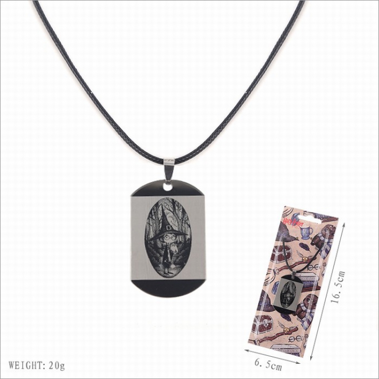 Harry Potter Stainless steel medal Black sling necklace price for 5 pcs Style D