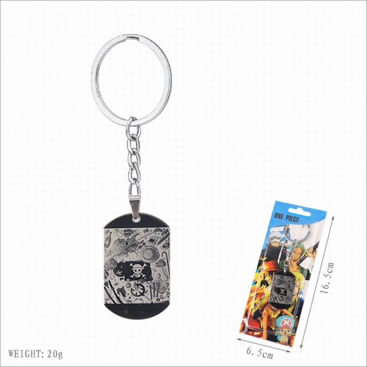 One Piece Stainless steel medal Keychain pendant price for 5 pcs Style B