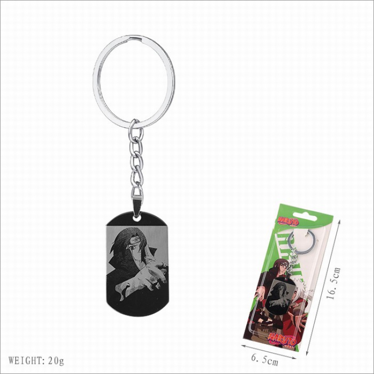 Naruto Stainless steel medal Keychain pendant price for 5 pcs Style A