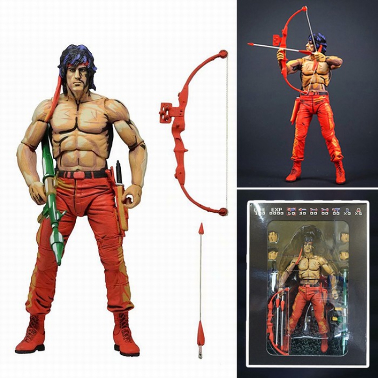 NECA Rambo Movable Boxed Figure Decoration 18CM a box of 12