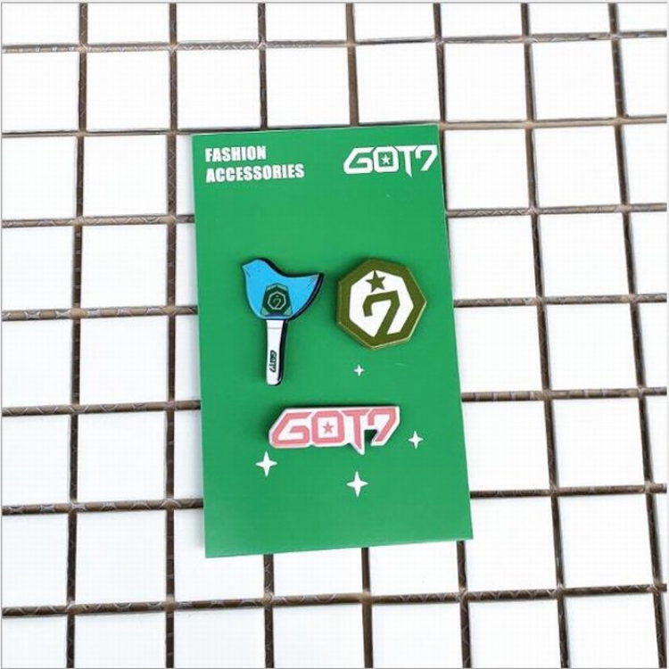GOT 7 Acrylic brooch set price for 5 pcs 