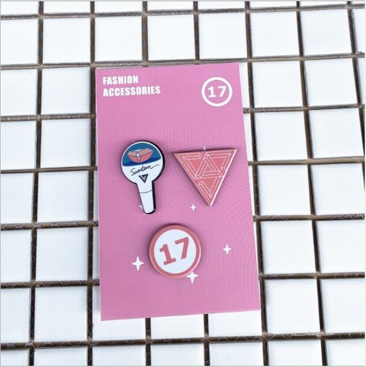 SEVENTEEN Acrylic brooch set price for 5 pcs 