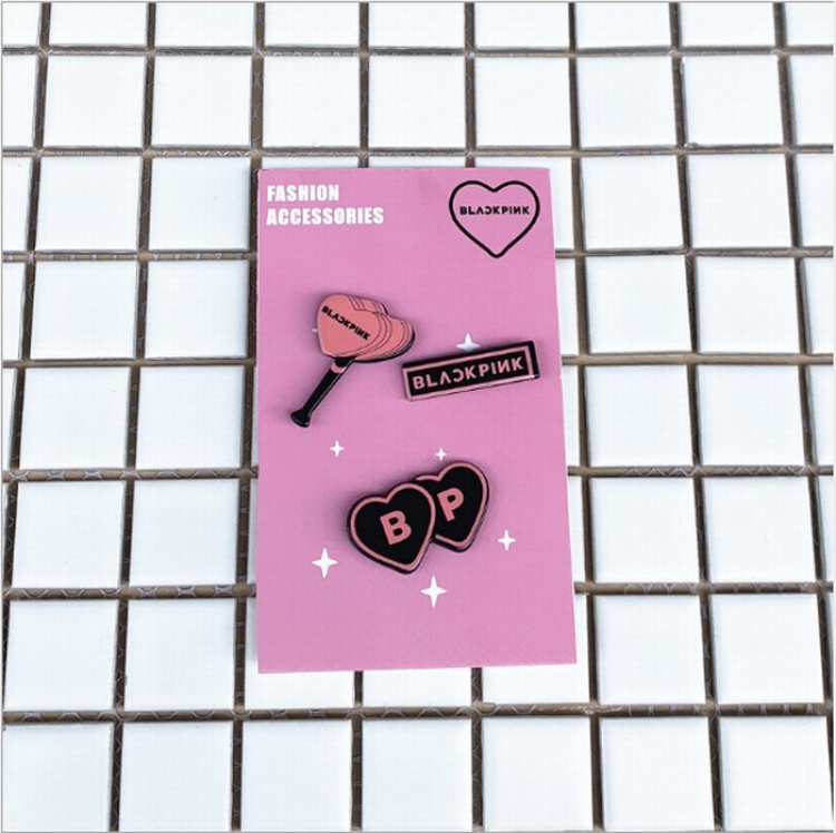 BLACKPINK Acrylic brooch set price for 5 pcs