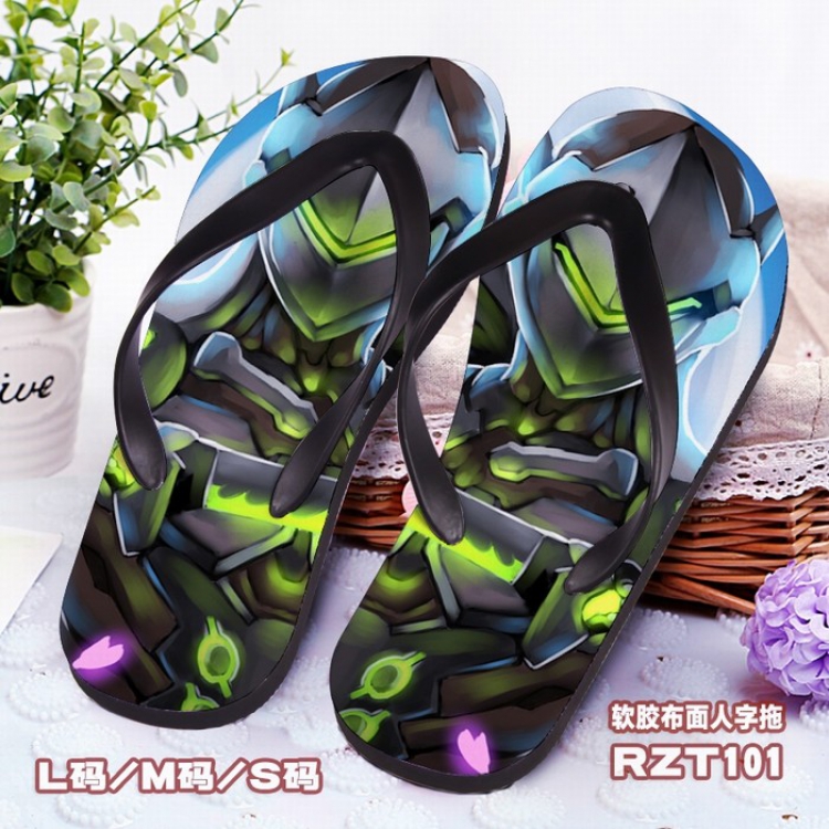 Overwatch Soft glue Cloth surface Flip-flops slipper S.M.L RZT101