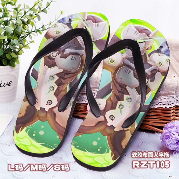 Overwatch Soft glue Cloth surface Flip-flops slipper S.M.L RZT105