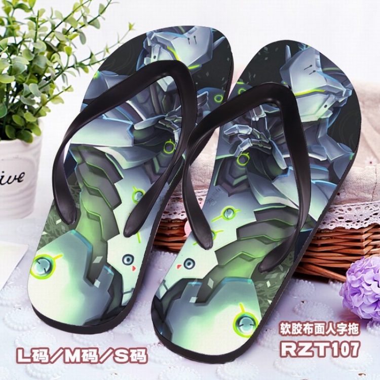 Overwatch Soft glue Cloth surface Flip-flops slipper S.M.L RZT107