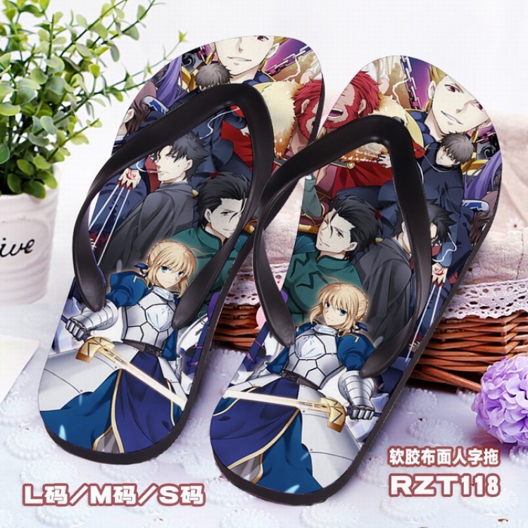 Fate stay night Soft glue Cloth surface Flip-flops slipper S.M.L RZT118