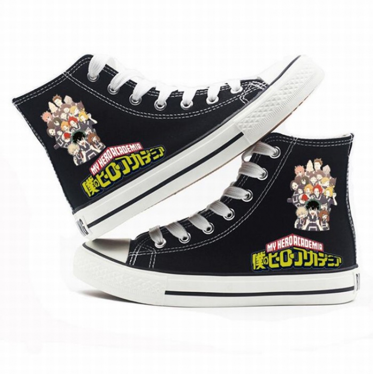 My Hero Academia High-top canvas shoes printed shoes A total of 10 yards 35-44 Style G
