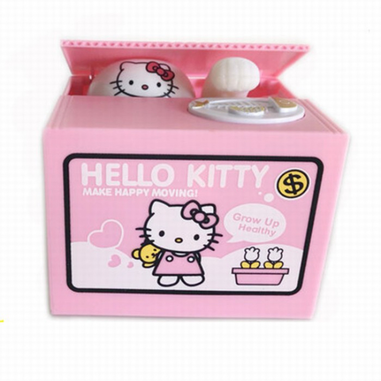 HelloKitty Creative stealing money piggy bank No battery 16.2X8X18CM