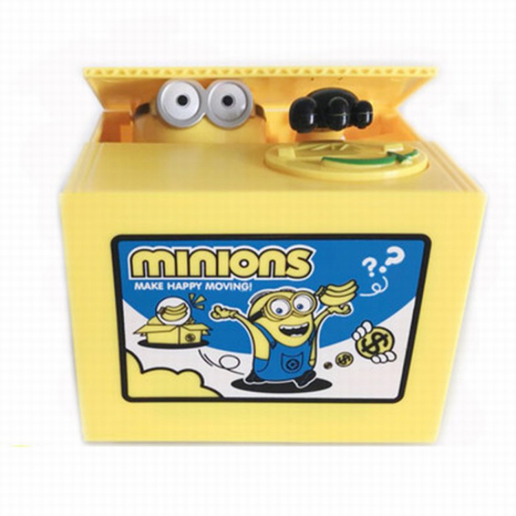 Minions Creative stealing money piggy bank No battery 16.2X8X18CM