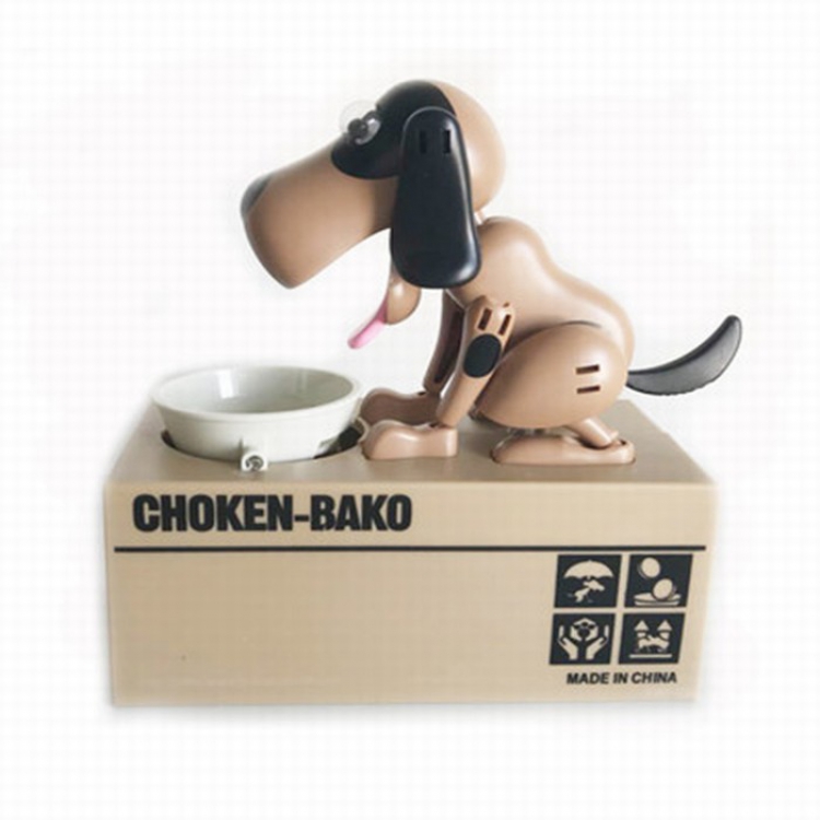 Creative eat money dog piggy bank No battery 16.2X8X18CM Style D