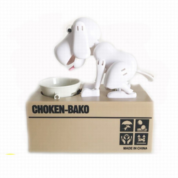 Creative eat money dog piggy bank No battery 16.2X8X18CM Style B