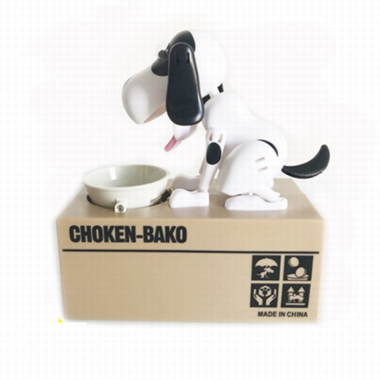 Creative eat money dog piggy bank No battery 16.2X8X18CM Style A