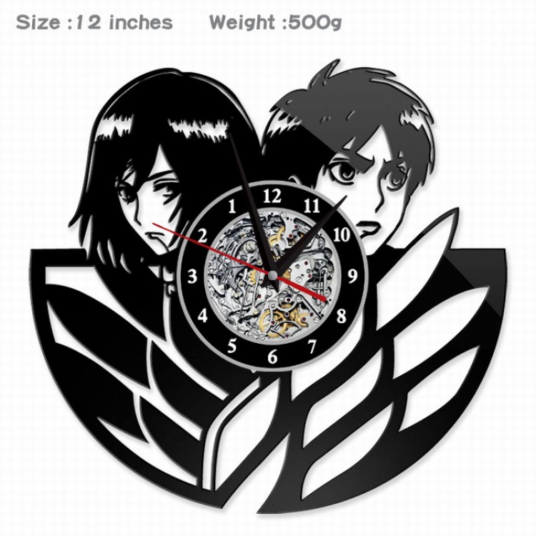 Shingeki no Kyojin Creative painting wall clocks and clocks PVC material No battery Style B