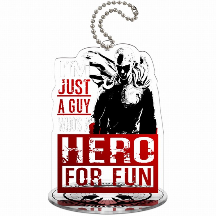One Punch Man Acrylic Key Chain pendant 9-10CM Style A