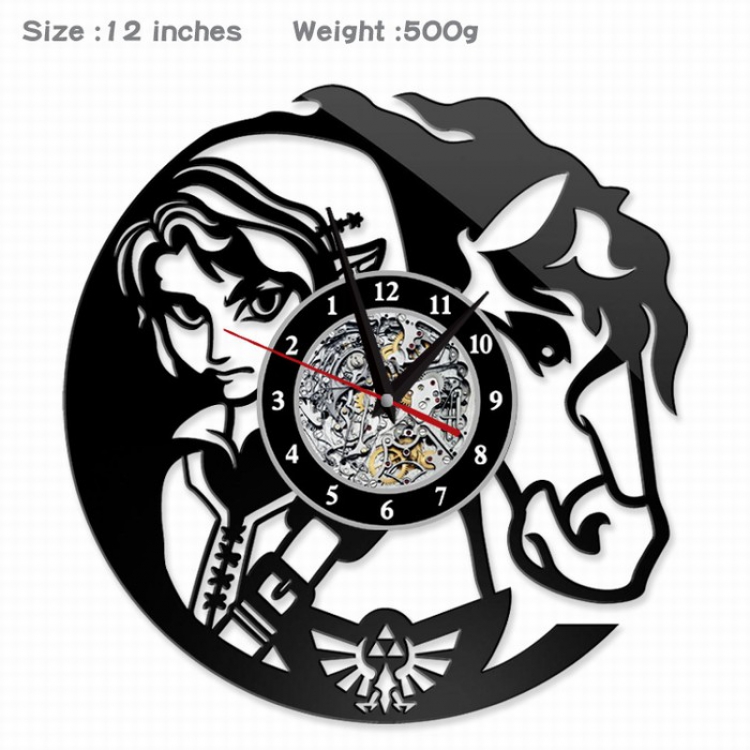 The Legend of Zelda Creative painting wall clocks and clocks PVC material No battery Style 8