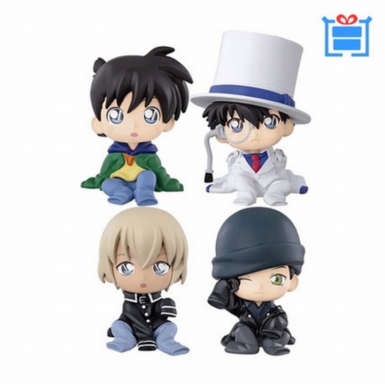 Detective Conan a set of 4 models Bagged Figure Decoration 5CM 0.12KG