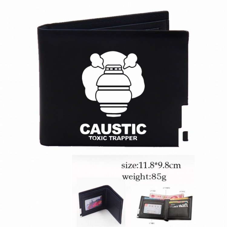 Apex Legends Black Short Two-fold wallet Purse Style S