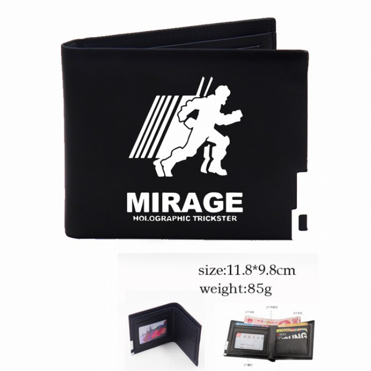 Apex Legends Black Short Two-fold wallet Purse Style J