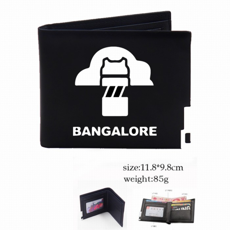 Apex Legends Black Short Two-fold wallet Purse Style A