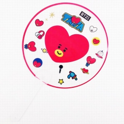 BTS BT21 Round fan transparent...