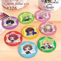 Code Geass a set of 8 Tinplate...