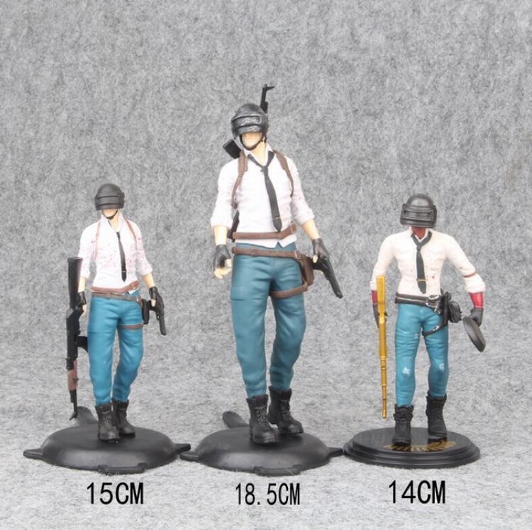 Playerunknowns Batt a set of 3 Bagged Figure Decoration 14-18.5CM