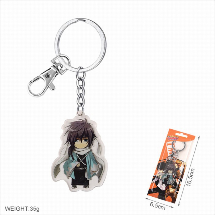 Hakuoki Shinsengumi Kitan Acrylic Keychain pendant price for 5 pcs